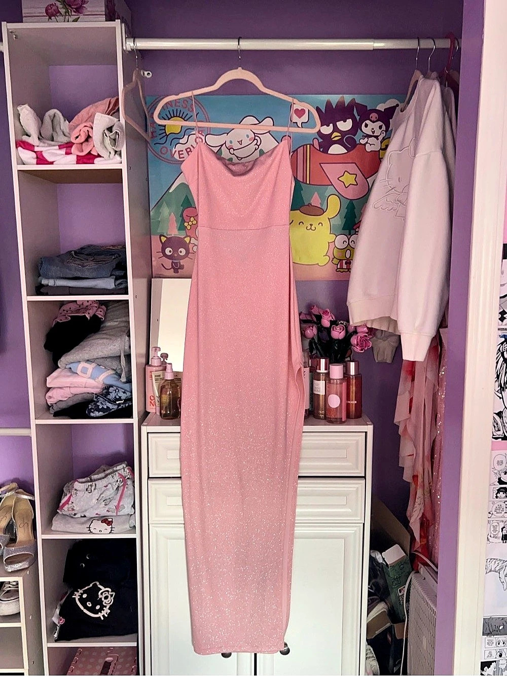 Windsor Pink Maxi Dress Size Small Like New